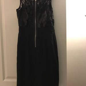 Stylestalker black lace/solid dress size 4